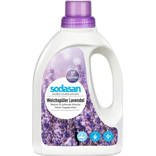 Органический смягчитель-ополаскиватель тканей Sodasan Fabric Softener Лаванда для лёгкой глажки, 750 мл